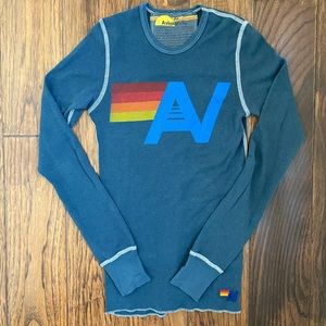 AVIATOR NATION - Logo Thermal // Charcoal in Size XS